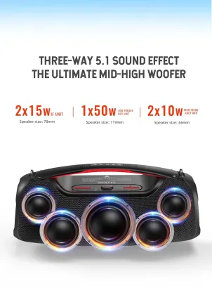 ALPSS AUDIO NSX-3000M Pro 100W Bluetooth Speaker