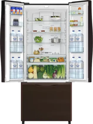 Hitachi R-WB490PND9 451 L French Door Bottom Mount Refrigerator