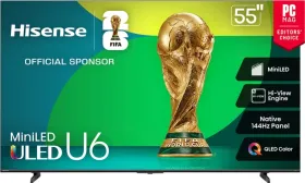 Hisense Class U6 Series 55 inch Ultra HD 4K Smart Mini LED TV (55U65QF)