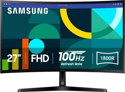 Samsung Essential S3 LS27D36CGANXZA 27 inch Full HD Curved Monitor