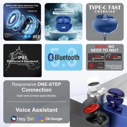 AMS X4010 Pro DualPair True Wireless Earbuds