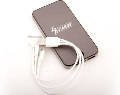 4Charge ZX-40 Slim USB Portable Charger 4000mAh Power Bank Metallic Case (Metallic Grey)