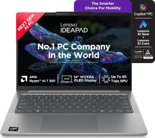 Lenovo IdeaPad Slim 5 83HX009DIN Laptop (AMD Ryzen AI 7 350/ 24GB RAM/ 1TB SSD/ Win 11)