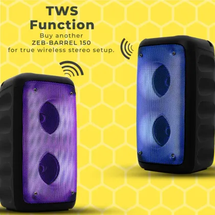 Zebronics Barrel 150 20W Bluetooth Speaker