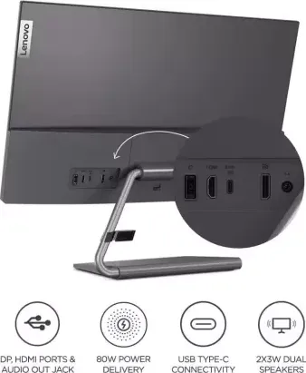 Lenovo Q24h-10 23.9 inch QHD Monitor