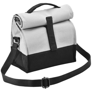 Fatmug Canvas Thermally Insulated Lunch Bags with Sling - Grey