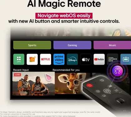LG evo G5 65 inch Ultra HD 4K Smart OLED TV (OLED65G56LA)