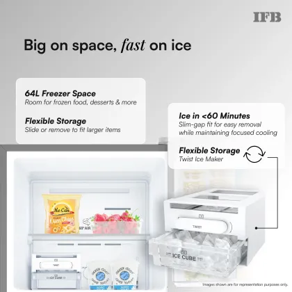 IFB IFBFF-291BYOSET 241 L 2 Star Double Door Refrigerator