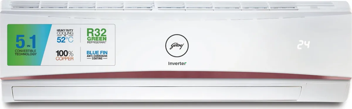 Godrej EI 24LINV5R32-WWR 2 Ton 5 Star 2023 Inverter Split AC - Price in ...