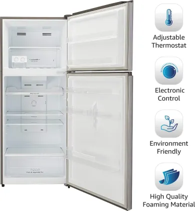AmazonBasics AB2019RF007 411 L 2 Star Double Door Refrigerator