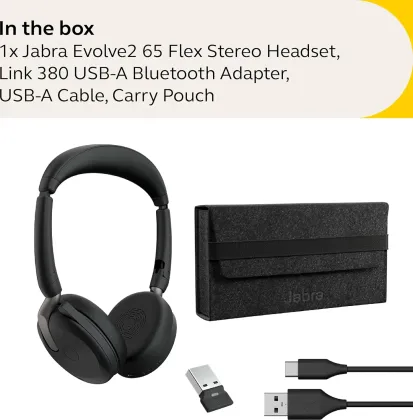 Jabra Evolve2 65 Flex Wireless Headphones