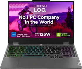 Lenovo LOQ 15IRX9 83DV01LTIN Gaming Laptop (14th Gen Core i7/ 16GB/ 512GB SSD/ Win11/ 6GB Graph)