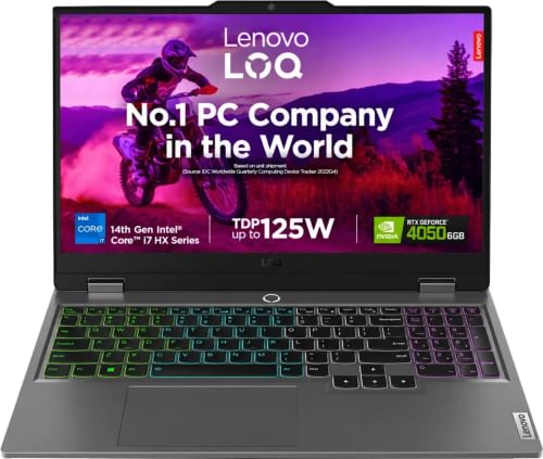 Lenovo LOQ 15IRX9 83DV01LTIN Gaming Laptop (14th Gen Core i7/ 16GB/ 512GB SSD/ Win11/ 6GB Graph)